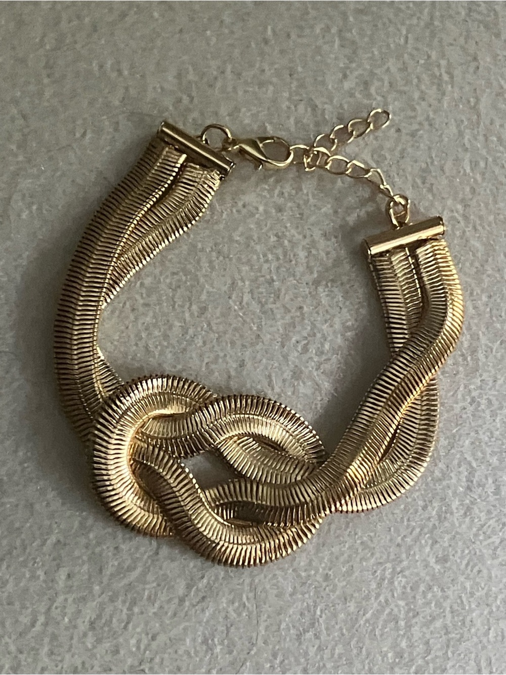 Gold snake chain bracelet